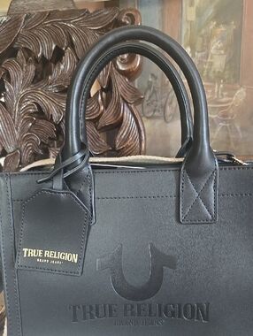 True Religion Black Crossbody Bag